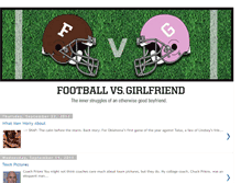 Tablet Screenshot of footballvsgirlfriend.com